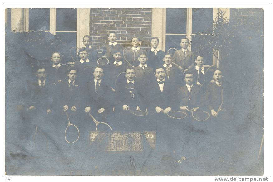 HERVE - Collège - Photo Carte - Tournoi De Tennis 1909- 1910 (1764) - Herve