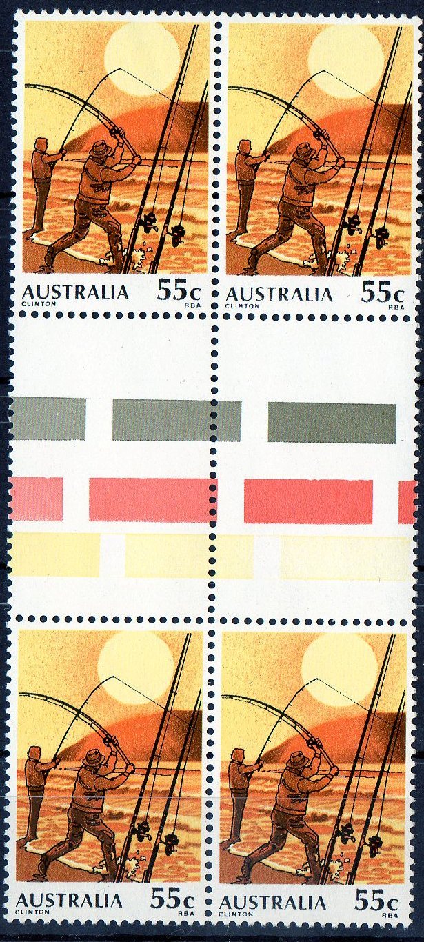 Australia 1979 Fishing 55c MNH Block Of 4 - Ungebraucht