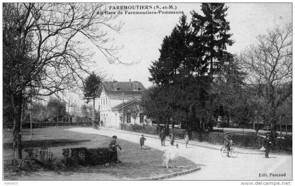 804    -    FAREMOUTIERS    -    (  77  )   .   La  Gare  De  Farmoutiers - Pommeuse  . - Faremoutiers