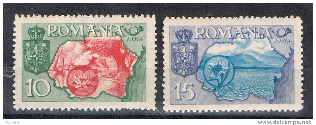 Rumania Flores Y Paisajes, * 10 Y 15 Bani - Unused Stamps
