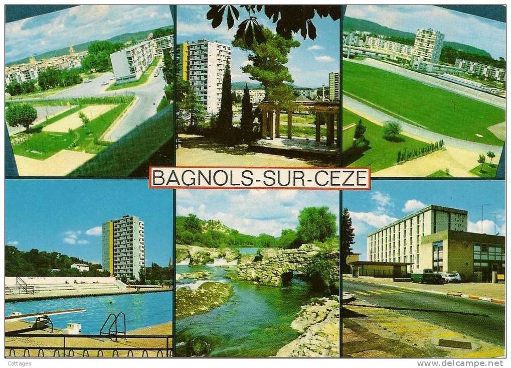 BAGNOLS SUR CEZE - 3 Cartes Multivue - Bagnols-sur-Cèze