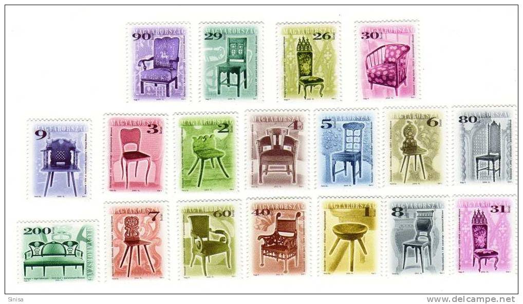 Hungary / Definitives / Chairs - Ungebraucht