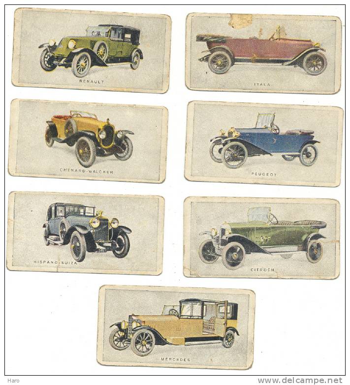 Anciennes Automobiles - Ancêtres - Auto - Voiture  Lot De 7 Chromos - (hou) - Victoria