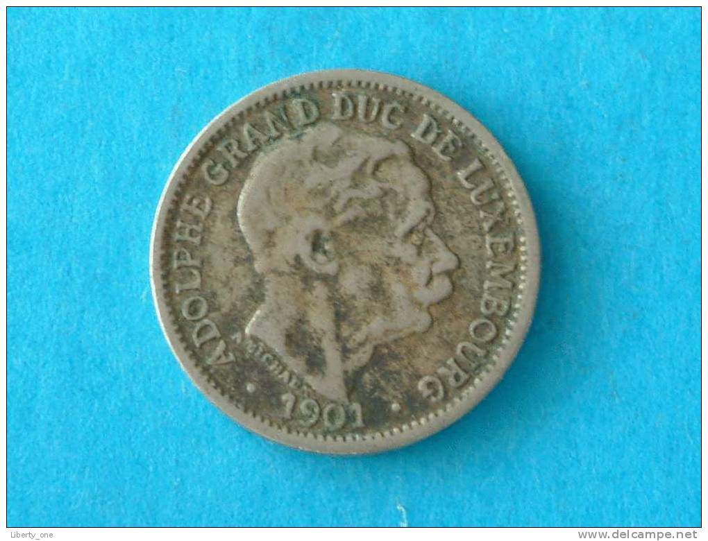 1901 - 10 CENTIMES / KM 25 ( For Grade , Please See Photo ) ! - Lussemburgo