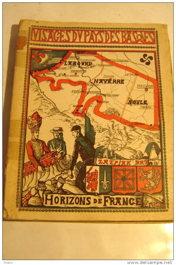 LIVRE / HORIZONS DE FRANCE / VISAGES DU PAYS DES BASQUES DE 1942  / DANS L  ETAT - Rhône-Alpes