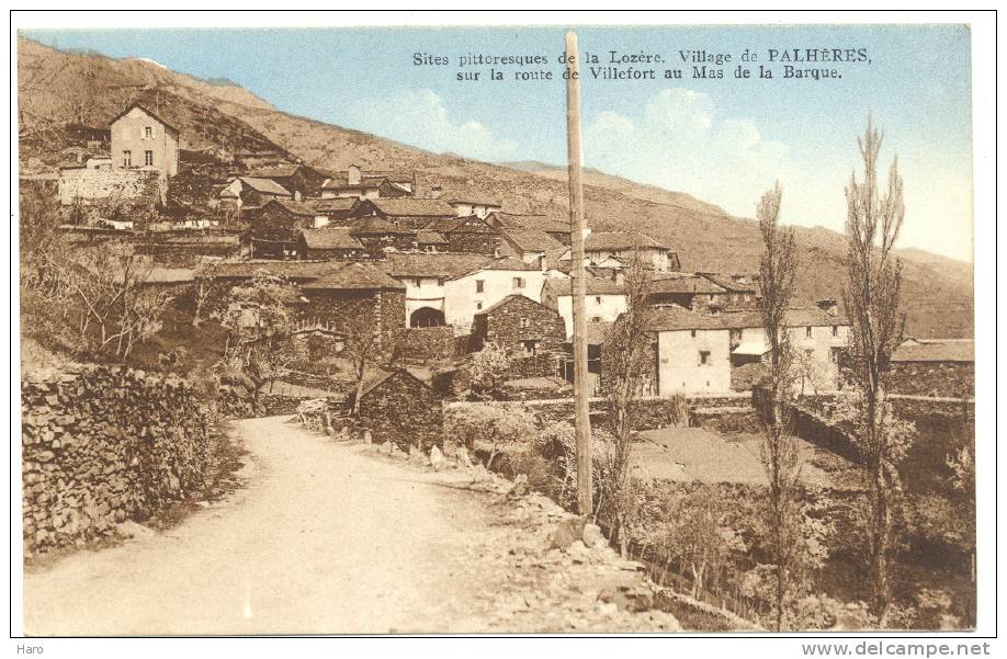PALHERES - Sur La Route De Villefort Au Mas De La Barque  (554) Sf26 - Villefort
