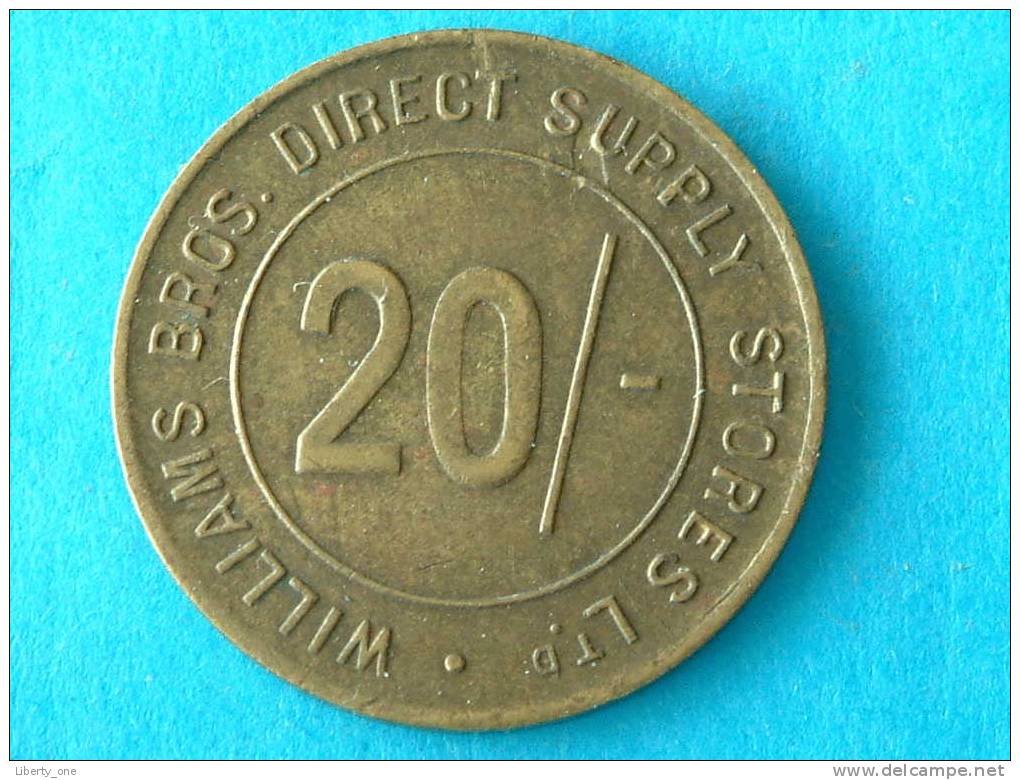 WILLIAMS BROS. DIRECT SUPPLY STORES LTD.  20/- ( For Grade, Please See Photo ) ! - Sonstige & Ohne Zuordnung