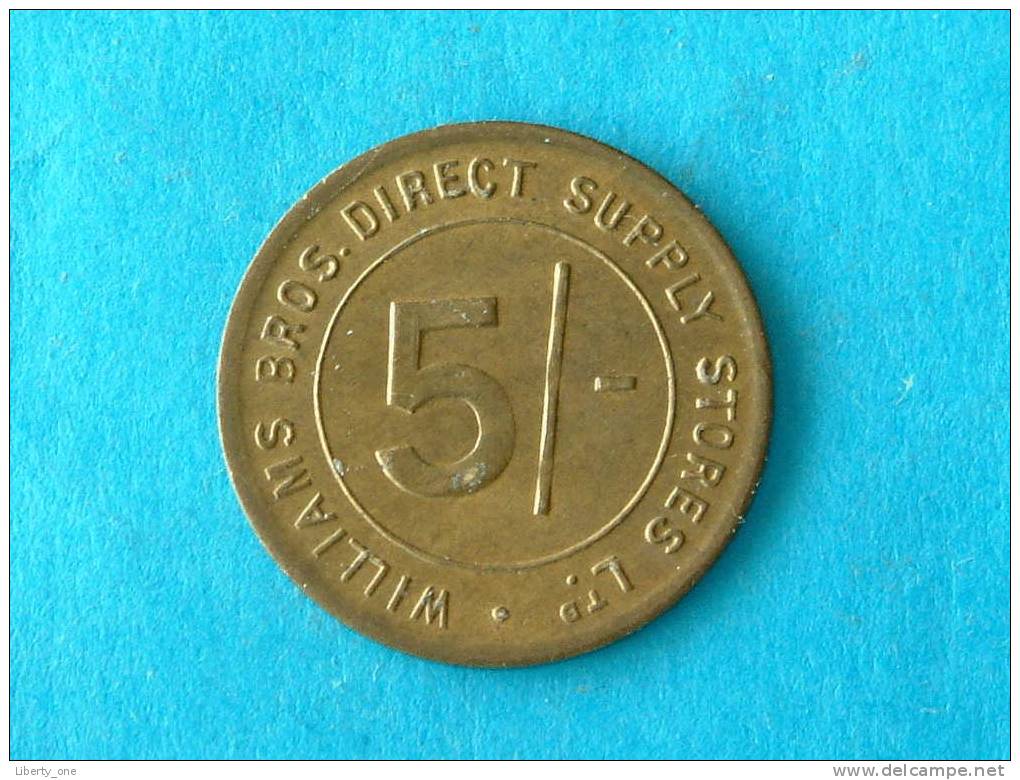 WILLIAMS BROS. DIRECT SUPPLY STORES LTD.  5/- ( For Grade, Please See Photo ) ! - Other & Unclassified