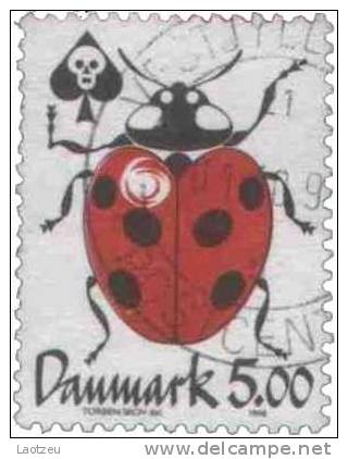 Danemark 1998. ~ YT 1177 - Coccinelle - Oblitérés