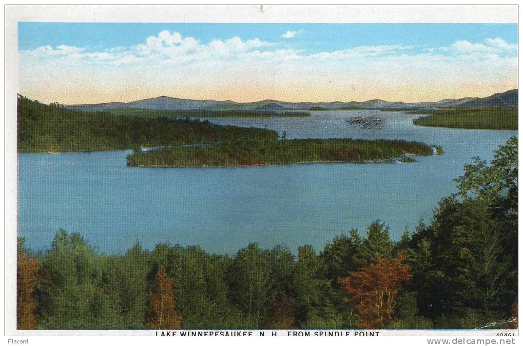 6958    Stati  Uniti    Lake  Winnepesaukee  N. H.  From  Spindle  Point   VG  1935 - Sonstige & Ohne Zuordnung