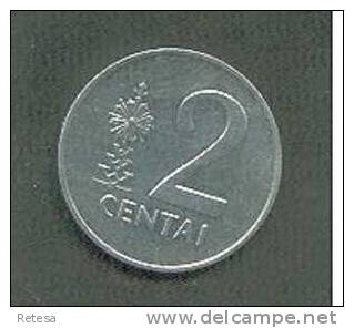 X LITOUWEN  2 CENTAI  1991 - Lithuania