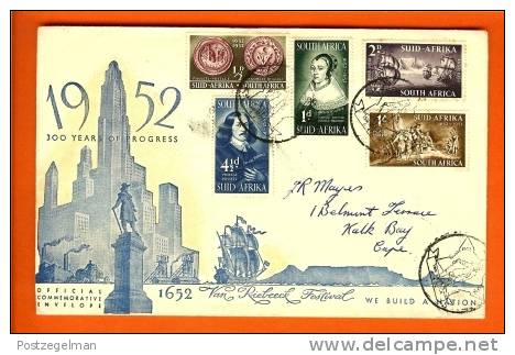 SOUTH AFRICA 1952 Enveloppe With Address 224-228 Jan Van Riebeeck - Storia Postale