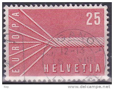 EUROPA - CEPT - Michel - 1957 - Zwitserland -  Nr 646 - Gest/Obl/Us - 1957