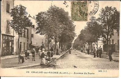 Fs364/ Chalon-sur-Saone, Belebte Strasse 1918 (38) - Bourgogne