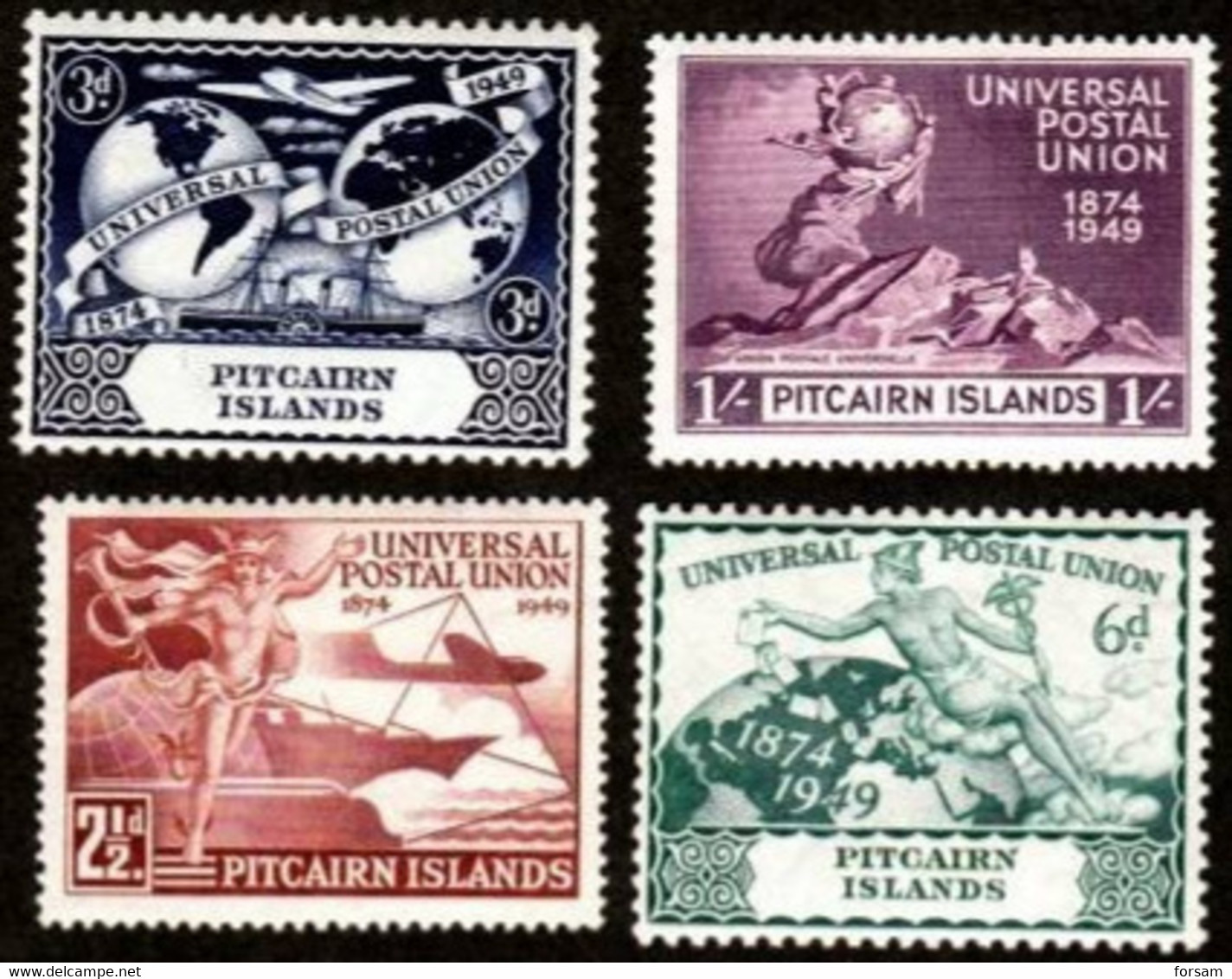 PITCAIRN ISLANDS..1949..Michel # 15-18...MLH...MiCV - 50 Euro. - Islas De Pitcairn