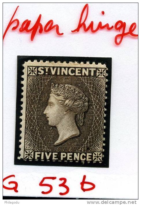 St.Vincent VICTORIA   SG.53b Mint Hinged   Cat Value 30 £ - St.Vincent (1979-...)