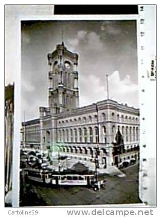 GERMANY BERLIN BERLINO TOWN HALL TRAM PUBBLICITA QUANTMAYER  N1935  CP11506 - Porta Di Brandeburgo