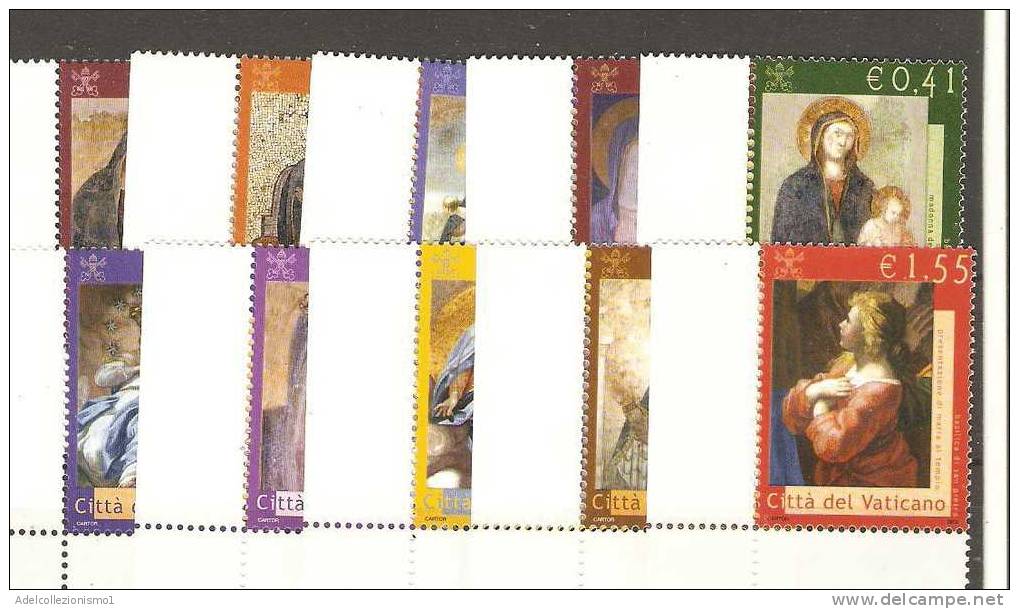 407a) La Madonna Nella Basilica Vaticana  Serie Completa Nuova 2002 - Unused Stamps
