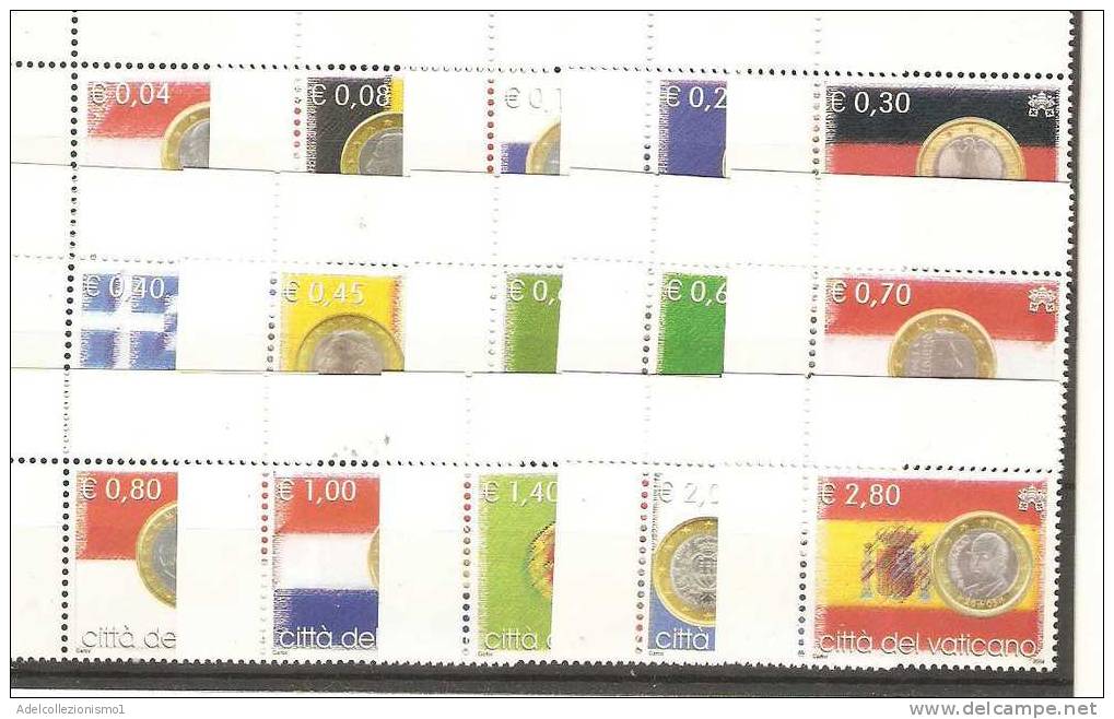 407b) L' Euro Unisce L' Europa 15 Stati Una Sola Moneta  Serie Completa Nuova 2004 - Unused Stamps