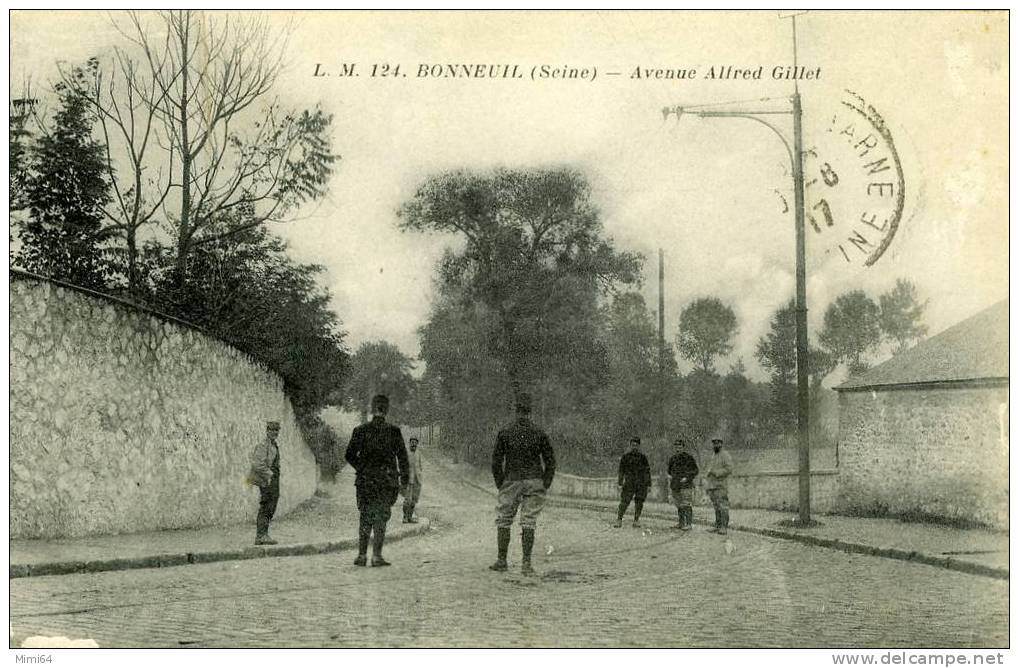 94--BONNEUIL -- AVENUE ALFRED GILLET-(MILITAIRES) - Bonneuil Sur Marne