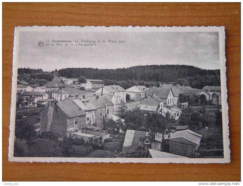 Le Faubourg Et La Place Pris De La Rue De La " Barquette " / Anno 19?? ( Zie Foto Voor Details ) !! - Neufchâteau