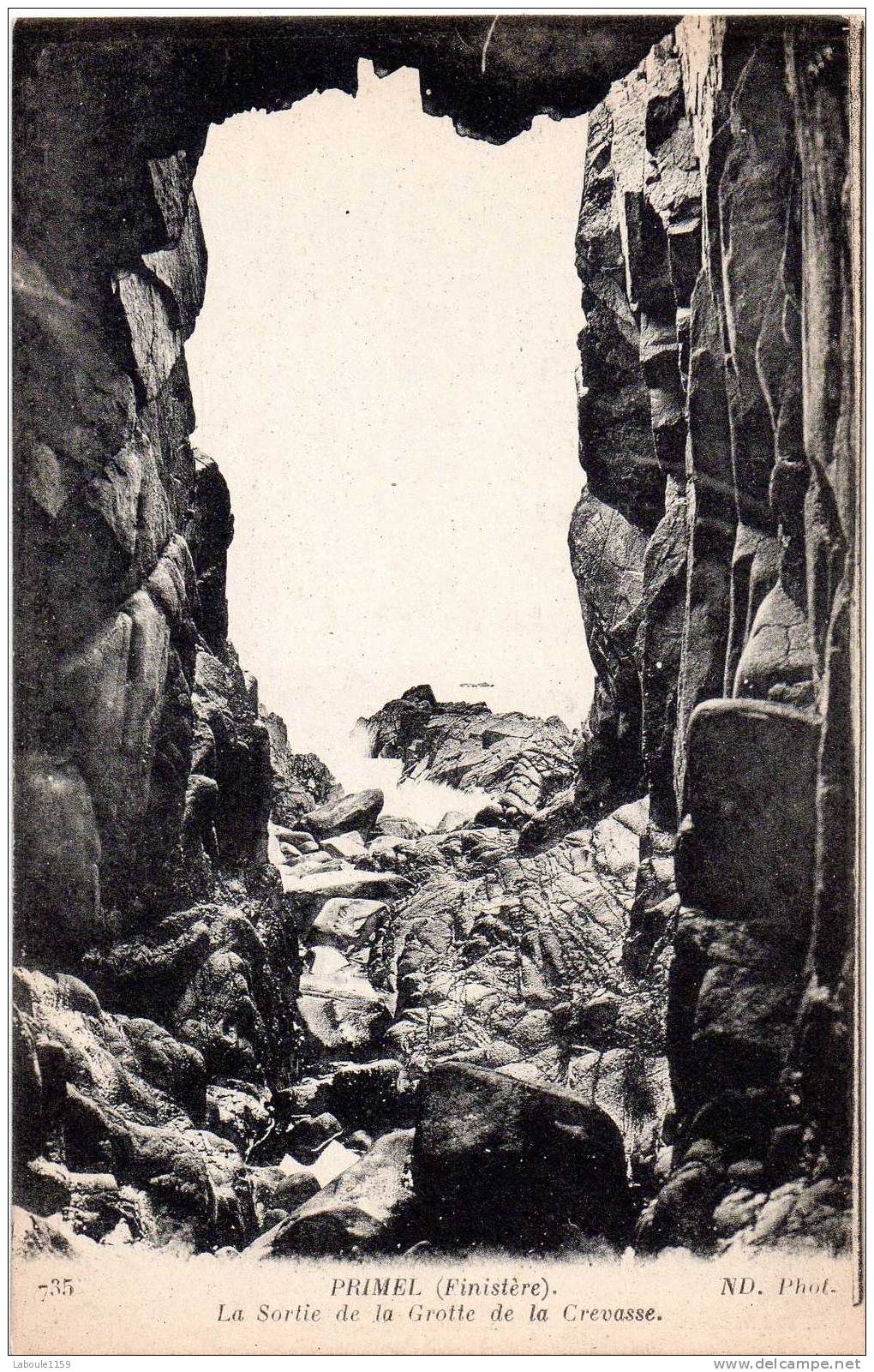 PRIMEL : "La Sortie De La Grotte De La Crevasse" - N° 735 - Primel
