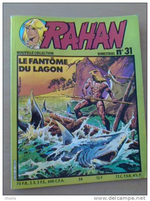 Rahan Nouvelle Collection Bimestriel N°31 (58) - Broché Janvier 1983. Bon état. Frais De Port à La Charge De L'acheteur. - Rahan