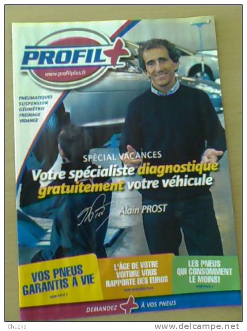 Livret Publicitaire Profil + Avec Couverture Alain Prost - - Auto