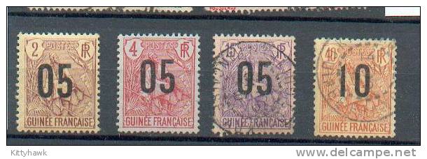 GUI 161 - YT 55* - 56 NSG-57 Obli-61 Obli - Used Stamps