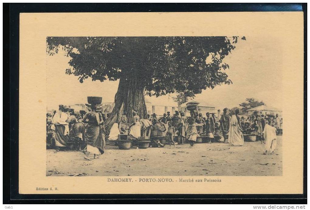 Dahomey --- Porto - Novo .. Marche Aux Poissons - Dahome