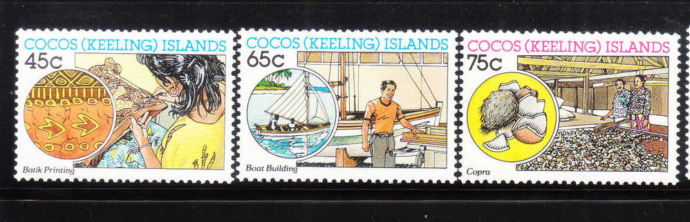 Cocos Islands 1987 Industrial Activities Of Malay People MNH - Kokosinseln (Keeling Islands)