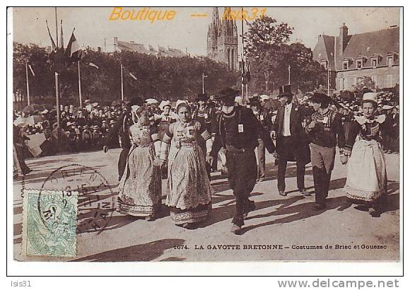 Dép 29 - Costume - RF21081 - Gouézec Et Briec - Costumes - La Gavotte Bretonne - état - Gouézec