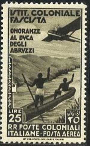 Italian Eastern Africa 1934 Boat And Plane 1v MLH - Ostafrika