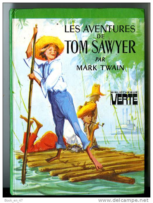 {71382} M Twain " Les Aventures De Tom Sawyer " Hachette Biblio Verte, 1980 - Bibliotheque Verte
