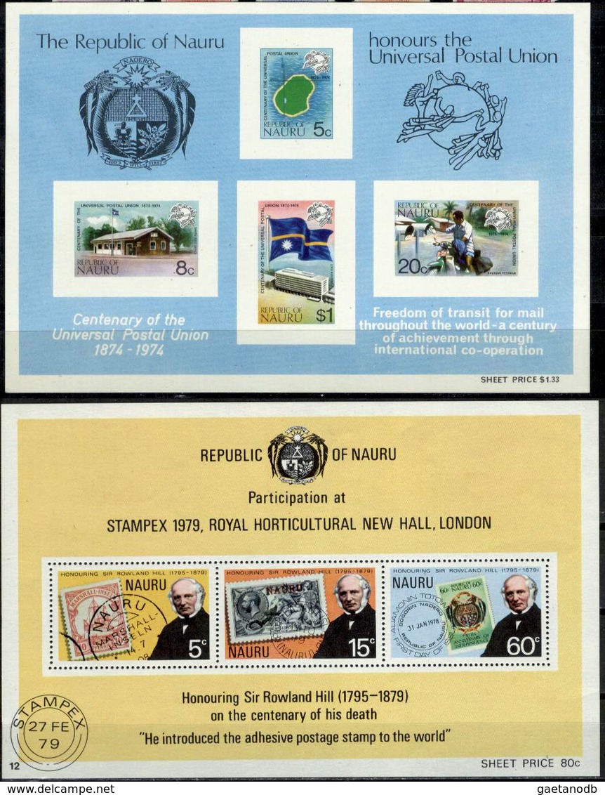 Nauru-001 - BF N. 1 E 2 Del 1974 E 1979 -Senza Difetti Occulti. - Nauru