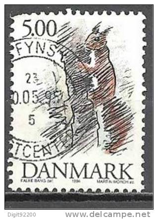 1 W Valeur Used, Oblitérée * 1994 - YT 1091 - DANEMARK - N° 1278-2 - Usati