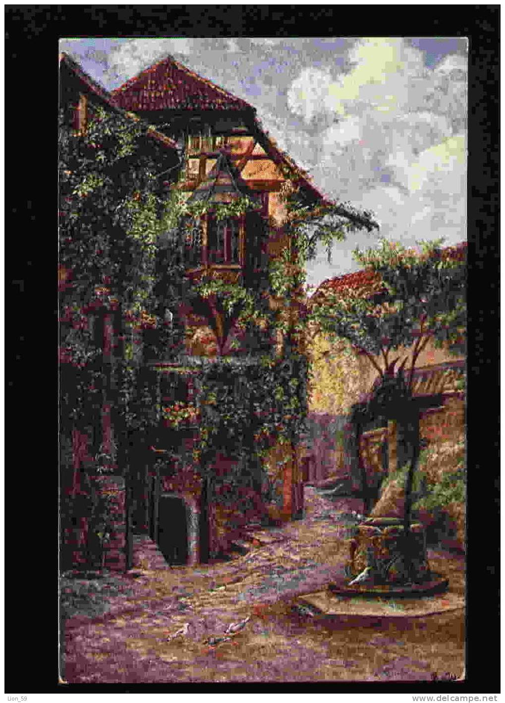 Art WARBURG - Germany AUSSERE BURGHOF  Postcard 26844 - Halle (Saale)