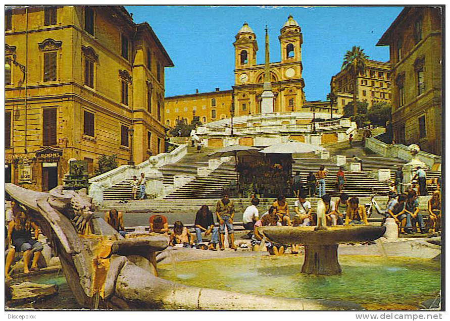 A2299 Roma -Piazza Di Spagna - Trinità Dei Monti / Viaggiata 1987 - Lugares Y Plazas