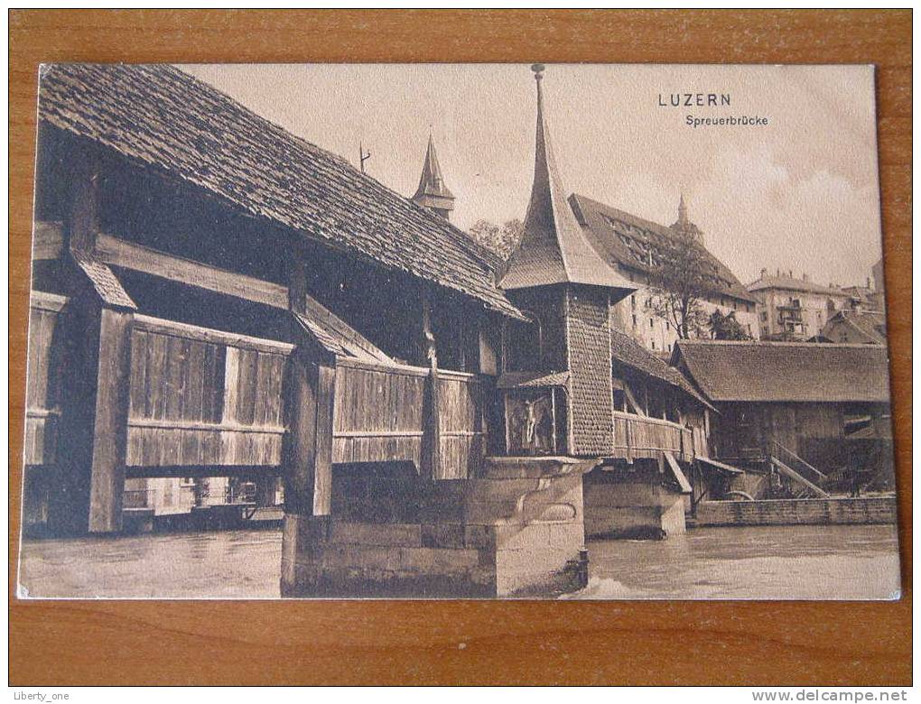 SPREUERBRÜCKE - LUZERN / Anno 1906 ( Zie Foto Voor Details ) !! - Lucerne