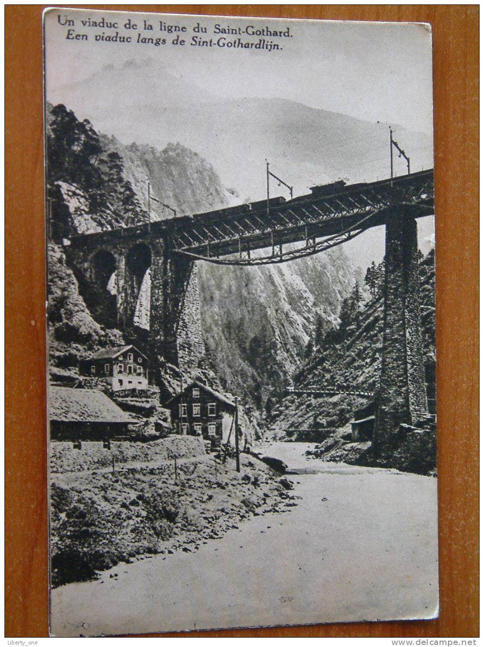 Un Viaduc De La Ligne Du Saint-Gothard - Kajotsters Bedevaart Naar Rome / Anno 1931 ( Zie Foto Voor Details ) !! - Altri & Non Classificati