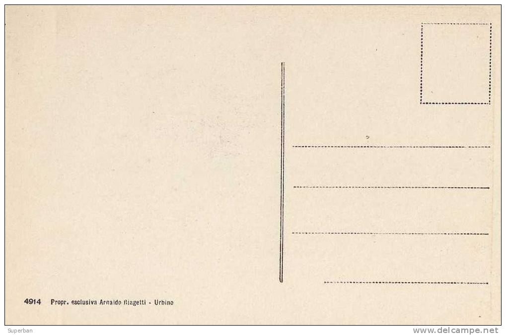 URBINO : VEDUTA DALLE SCALETTE Di S. GIOVANNI - ANNÉE : ENV. 1910 (f-054) - Urbino