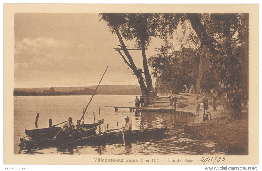 CPA VILLENNES SUR SEINE - COIN DE PLAGE - Villennes-sur-Seine