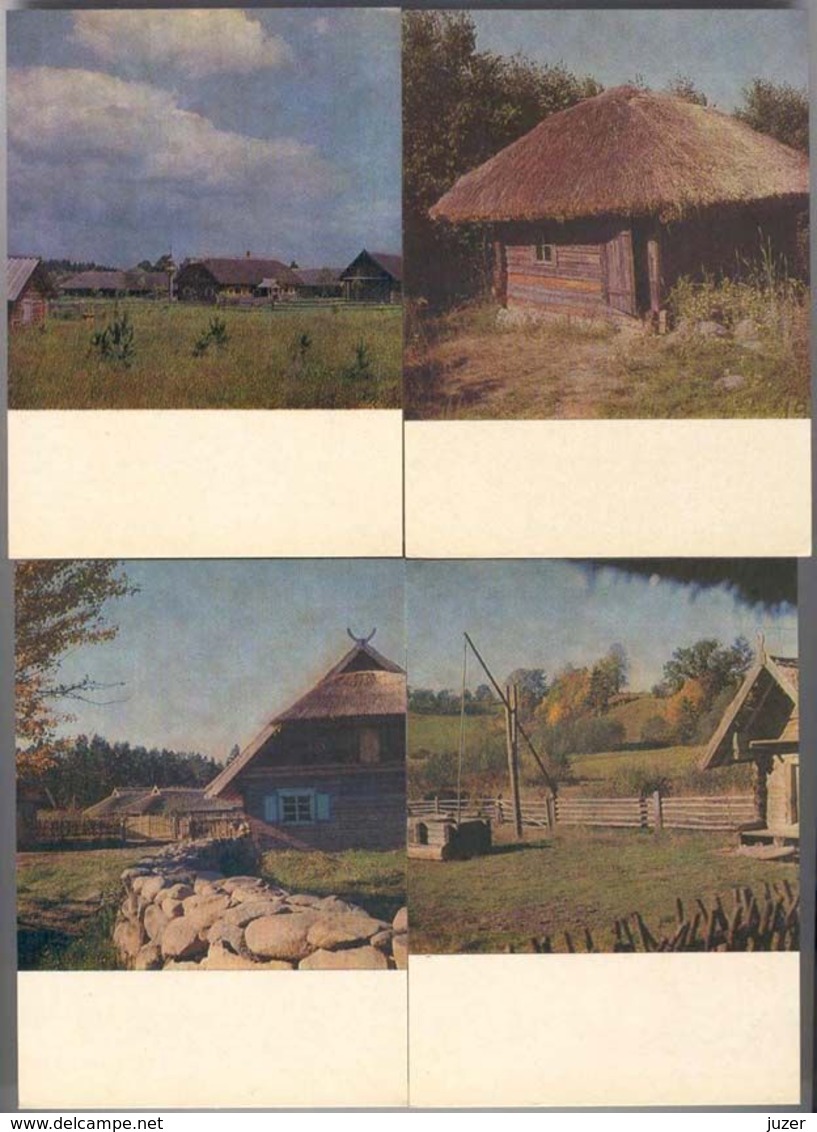 Lithuania, Rumsiskes: Open Air Museum. 12 Differ. Cards - Lituania