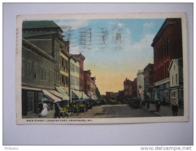 Frostburg Md   Main Street    1923 Cancel - Autres & Non Classés