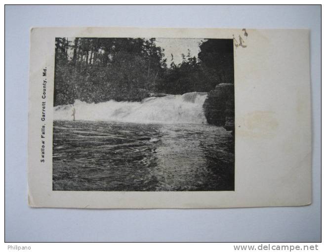 Swallow Falls  Garret County Md  Undivded Back   1906 Cancel - Autres & Non Classés