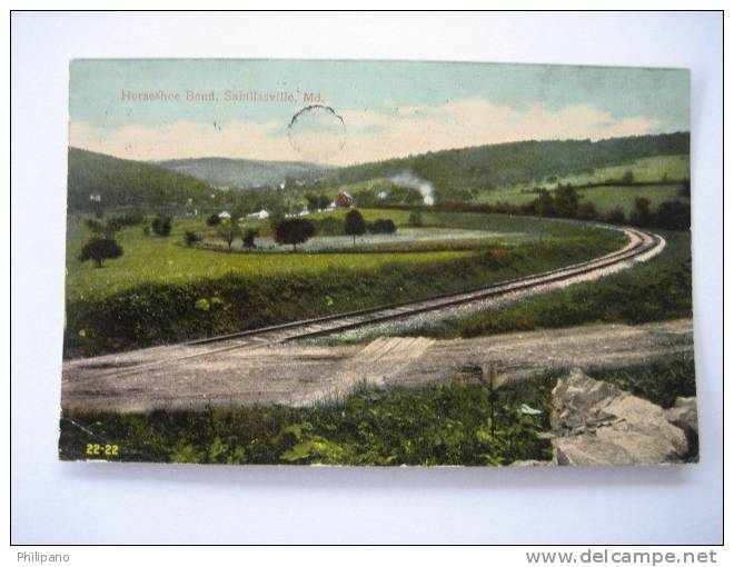 Sabillasville Md   Horseshoe Bend   1913 Cancel - Andere & Zonder Classificatie