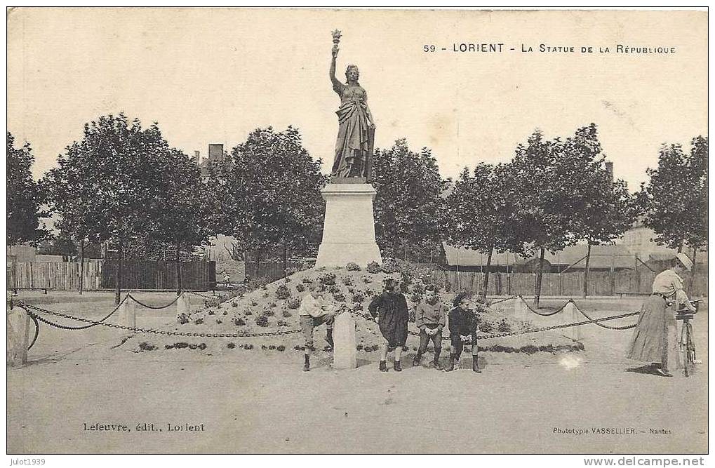 LORIENT ..-- 56 . MORBIHAN ..-- La Statue De La République . - Lorient