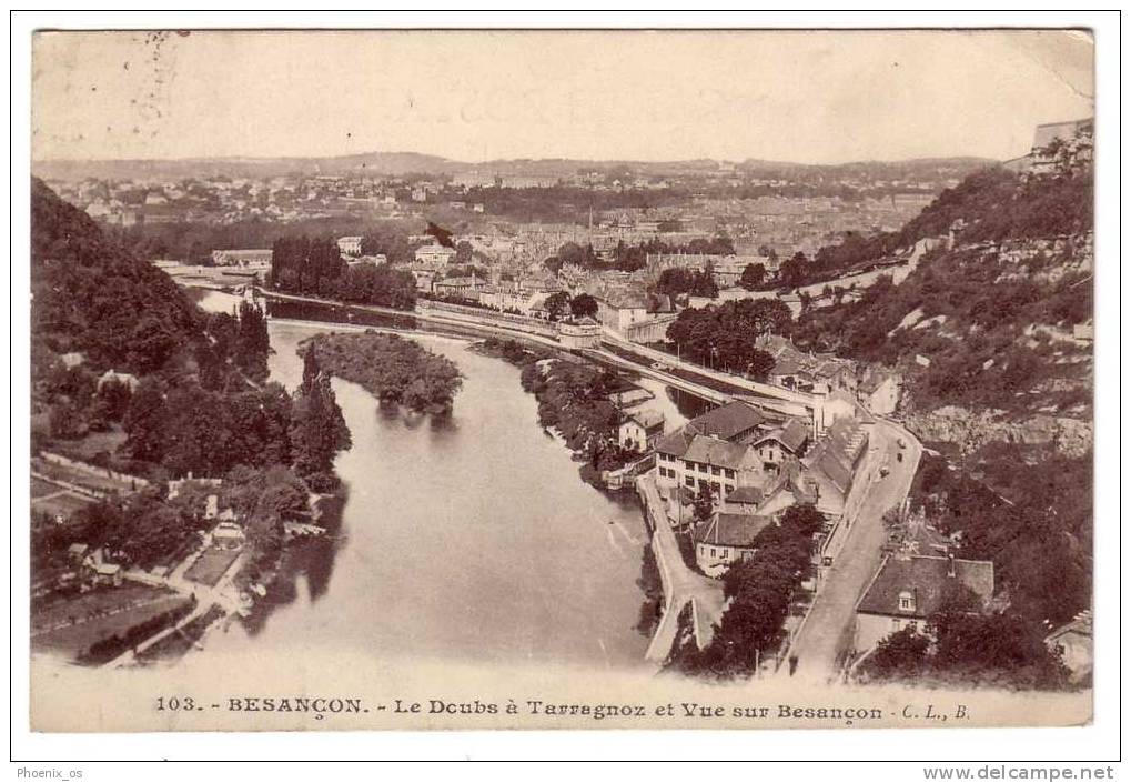 EUROPE - FRANCE, Besancon, Top View - Franche-Comté