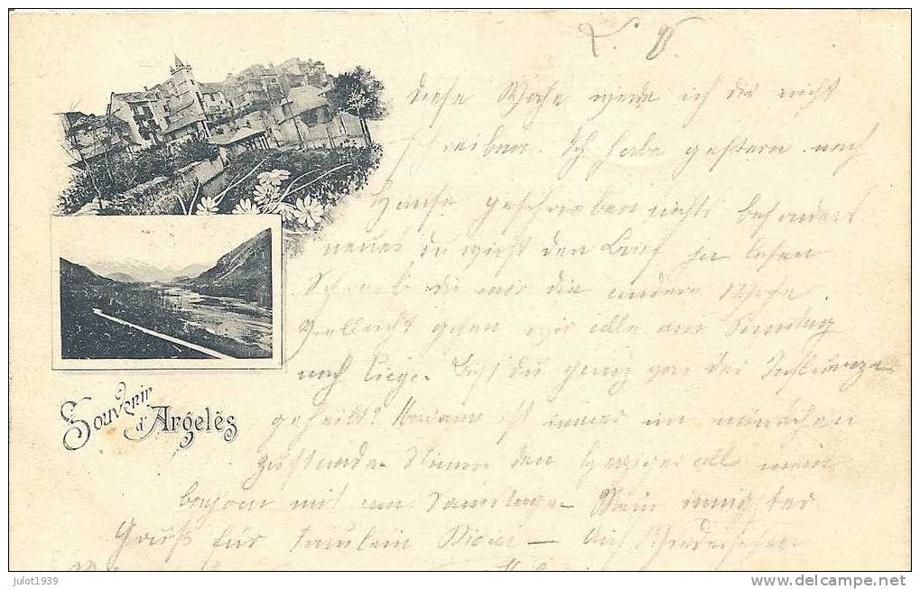 ARGELES ..-- 65 . HAUTES - PYRENEES ..-- 1900 Vers HABERGY , Belgique . Voir Verso . - Other & Unclassified