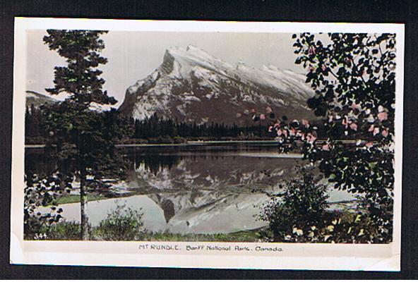 RB 550 - Real Photo Postcard Mount Rundle - Banff National Park Alberta Canada - Banff